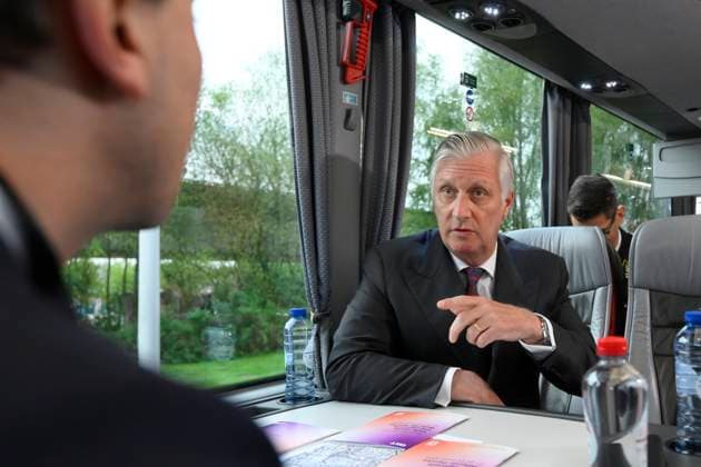 Interregional Royal Visit to WalloniaFlanders 2026 TUBIZE, BELGIUM - APRIL 21: King Philippe of Belgium pictured on his way to the first leg of the interregional Royal Visit to WalloniaFlanders on April 21, 2026 in Tubize, Belgium, 21 04 2026 Tubize Belgium  Copyright: xPhilipxReynaersx