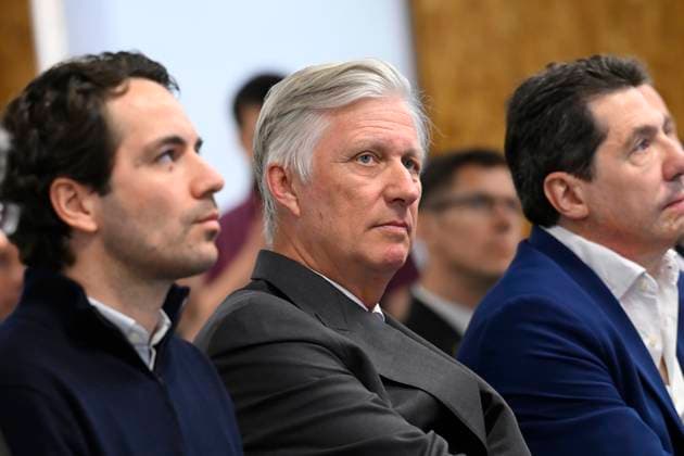 Interregional Royal Visit to WalloniaFlanders 2026 LOUVAIN - LA-NEUVE, BELGIUM - APRIL 21: King Philippe of Belgium pictured visiting Odoo during the first Interregional Royal Visit to WalloniaFlanders on April 21, 2026 in Louvain - La-Neuve, Belgium, 21 04 2026 Louvain - La-Neuve Belgium  Copyright: xPhilipxReynaersx