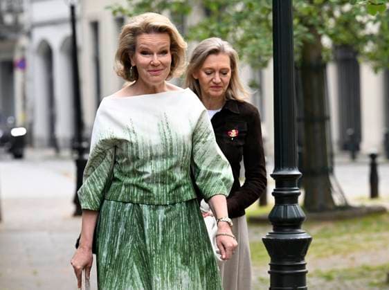 Queen Mathilde presents the Queen Mathilde Prize 2026 BRUSSELS, BELGIUM - APRIL 21 : Queen Mathilde pictured ahead to the Queen Mathilde Prize at the Royal Palace in Brussels. Every year, the Queen Mathilde Fund (FRM) supports inspiring initiatives aimed at helping vulnerable children and young people to build their lives and look to the future on April 21, 2026 in Brussels, Belgium, 21 04 2026 Brussels Belgium  Copyright: xDidierxLebrunx