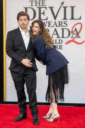 April 20, 2026, New York, United States: (L-R) Dylan Sprouse and Barbara Palvin attend The Devil Wears Prada 2 New York premiere at Lincoln Center. New York United States  - ZUMAs197 20260420_aaa_s197_386 Copyright: xRonxAdarx