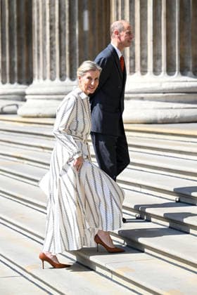 VIP guests arrive to view the final design for the national memorial to Queen Elizabeth II on the 100th anniversary of her birth at the British Museum in London, England Featuring: Sophie, Duchess of Edinburgh, Prince Edward, Duke of Edinburgh Where: London, United Kingdom When: 21 Apr 2026 Credit: Cover Images EDITORIAL USE ONLY. NOT FOR USE BY NEWSPAPERS BASED IN THE UK. Copyright: xx coverimg55633200