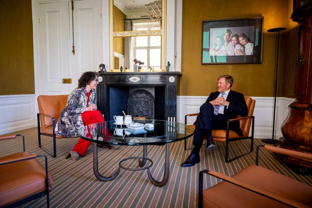 21-04-2026 Palace King Willem-Alexander during a meeting with Minister Heleen Herbert van Economische Zaken en Klimaat at palace Huis ten Bosch in The Hague. Â  Copyright: xPPEx