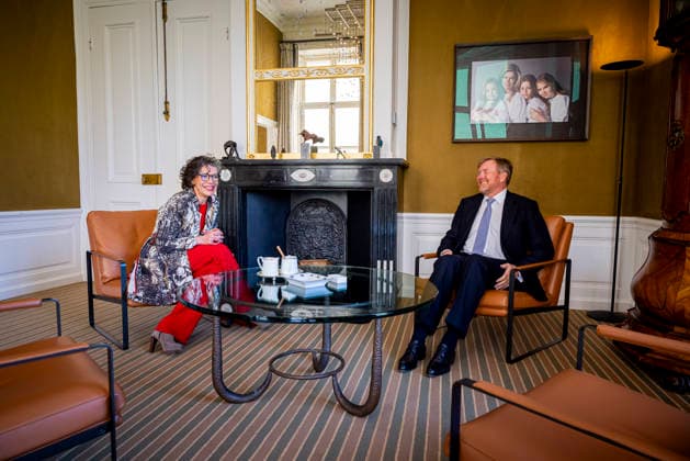 21-04-2026 Palace King Willem-Alexander during a meeting with Minister Heleen Herbert van Economische Zaken en Klimaat at palace Huis ten Bosch in The Hague. Â  Copyright: xPPEx