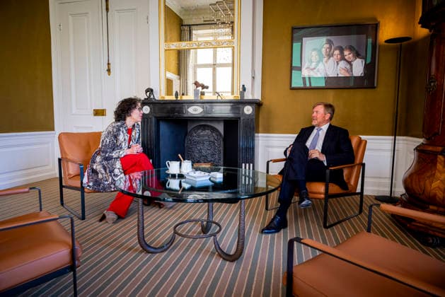 21-04-2026 Palace King Willem-Alexander during a meeting with Minister Heleen Herbert van Economische Zaken en Klimaat at palace Huis ten Bosch in The Hague. Â  Copyright: xPPEx