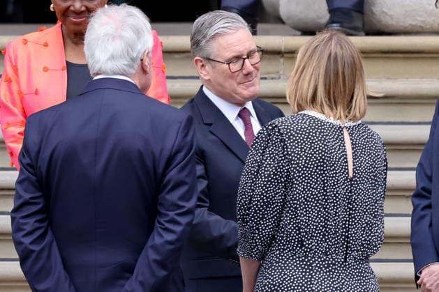 April 21, 2026, London, London, UK: London, UK. Prime Minister, Keir Starmer departs the British Museum in London after viewing design recommendations, the final design and other elements of the national memorial to the late Queen Elizabeth II, marking the 100th anniversary of her birth. London UK  - ZUMAl94_ 20260421_zaf_l94_048 Copyright: xDinendraxHariax