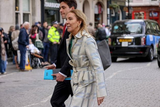April 21, 2026, London, London, UK: London, UK. Dame Antonia Romeo (R), Cabinet Secretary and Head of the Civil Service departs the British Museum in London after viewing design recommendations, the final design and other elements of the national memorial to the late Queen Elizabeth II, marking the 100th anniversary of her birth. London UK  - ZUMAl94_ 20260421_zaf_l94_043 Copyright: xDinendraxHariax