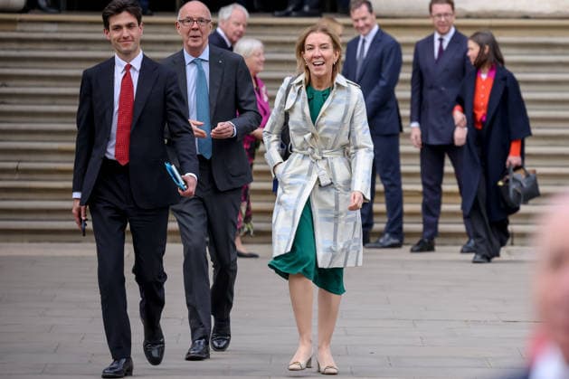 April 21, 2026, London, London, UK: London, UK. Dame Antonia Romeo (R), Cabinet Secretary and Head of the Civil Service departs the British Museum in London after viewing design recommendations, the final design and other elements of the national memorial to the late Queen Elizabeth II, marking the 100th anniversary of her birth. London UK  - ZUMAl94_ 20260421_zaf_l94_040 Copyright: xDinendraxHariax