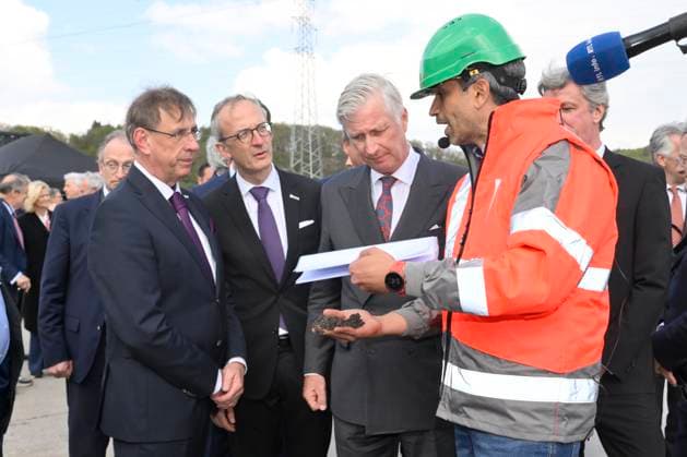 Interregional Royal Visit to WalloniaFlanders 2026 FARCIENNES, BELGIUM - APRIL 21: King Philippe of Belgium pictured visiting DEME Environnement during the first Interregional Royal Visit to WalloniaFlanders on April 21, 2026 in Farciennes, Belgium, 21 04 2026 Farciennes Belgium  Copyright: xPhilipxReynaersx