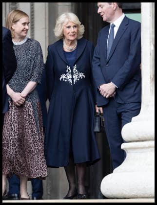 . 21 04 2026. London, United Kingdom. Queen Camilla leaving the British Museum in London after viewing design recommendations for The Queen Elizabeth Memorial, on the 100th anniversary of the birth of Queen Elizabeth II.  xStephenxLockx xi-Imagesx IIM-26717-0020