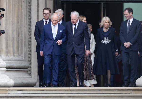 April 21, 2026, London, England, United Kingdom: King CHARLES III is seen with the Chair of the Queen Elizabeth Memorial Committee ROBIN JARVIN after a visit to the British Museum to view the final design for the Queen Elizabeth Memorial. London United Kingdom - ZUMAs262 20260421_zip_s262_010 Copyright: xTayfunxSalcix