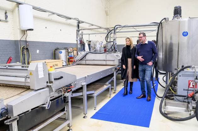 Arnhem, The Netherlands, 2026-04-21 14:21:05 ARNHEM, 21-04-2026, Cleantech Park. Queen Maxima visits Cleantech Park Arnhem. Arnhem has been named SME City 2026 by the business association MKB-Nederland. Every year, MKB-Nederland awards this title to a city or region that demonstrates it stands alongside entrepreneurs, actively works towards an attractive business climate, supports collaboration with entrepreneurs, and offers space for innovation, growth, and networking. PHOTO: NLBeeld Patrick van Emst Credit: NL Beeld Patrick van Emst Copyright: xx x