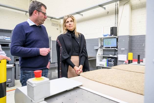 Arnhem, The Netherlands, 2026-04-21 14:22:19 ARNHEM, 21-04-2026, Cleantech Park. Queen Maxima visits Cleantech Park Arnhem. Arnhem has been named SME City 2026 by the business association MKB-Nederland. Every year, MKB-Nederland awards this title to a city or region that demonstrates it stands alongside entrepreneurs, actively works towards an attractive business climate, supports collaboration with entrepreneurs, and offers space for innovation, growth, and networking. PHOTO: NLBeeld Patrick van Emst Credit: NL Beeld Patrick van Emst Copyright: xx x