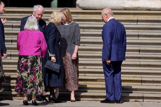 April 21, 2026, London, London, UK: London, UK. King Charles III and Queen Camilla arrive at the British Museum in London to view design recommendations, the final design and other elements of the national memorial to the late Queen Elizabeth II, marking the 100th anniversary of her birth. London UK  - ZUMAl94_ 20260421_zaf_l94_026 Copyright: xDinendraxHariax