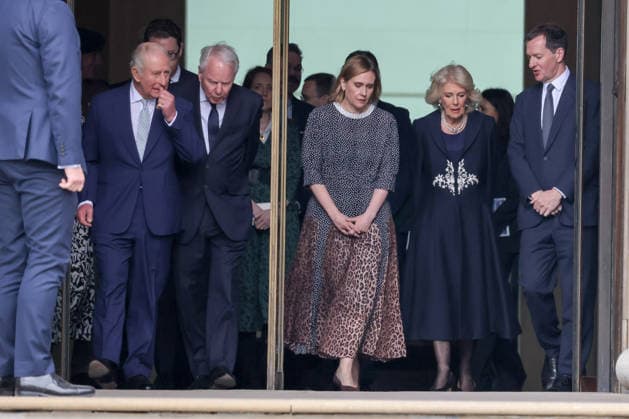 April 21, 2026, London, London, UK: London, UK. King Charles III and Queen Camilla depart the British Museum in London after viewing design recommendations, the final design and other elements of the national memorial to the late Queen Elizabeth II, marking the 100th anniversary of her birth. London UK  - ZUMAl94_ 20260421_zaf_l94_027 Copyright: xDinendraxHariax
