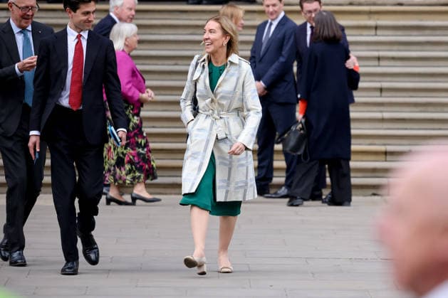 April 21, 2026, London, London, UK: London, UK. Dame Antonia Romeo, Cabinet Secretary and Head of the Civil Service departs the British Museum in London after viewing design recommendations, the final design and other elements of the national memorial to the late Queen Elizabeth II, marking the 100th anniversary of her birth. London UK  - ZUMAl94_ 20260421_zaf_l94_037 Copyright: xDinendraxHariax