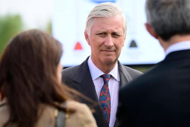 Interregional Royal Visit to WalloniaFlanders 2026 FARCIENNES, BELGIUM - APRIL 21: King Philippe of Belgium pictured visiting DEME Environnement during the first Interregional Royal Visit to WalloniaFlanders on April 21, 2026 in Farciennes, Belgium, 21 04 2026 Farciennes Belgium  Copyright: xPhilipxReynaersx