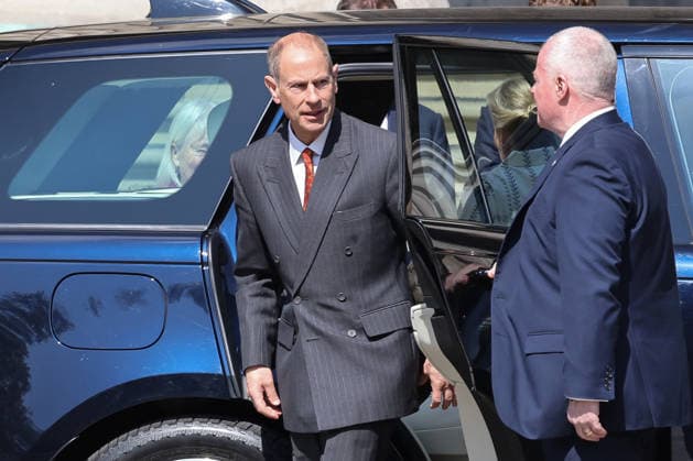 April 21, 2026, London, London, UK: London, UK. Prince Edward, Duke of Edinburgh arrives at the British Museum in London to view design recommendations, the final design and other elements of the national memorial to the late Queen Elizabeth II, marking the 100th anniversary of her birth. London UK  - ZUMAl94_ 20260421_zaf_l94_050 Copyright: xDinendraxHariax