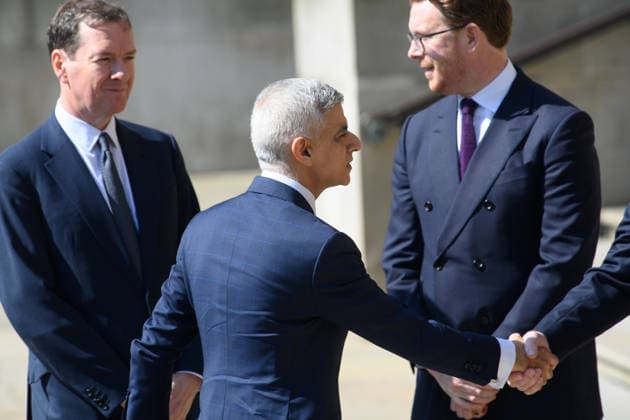 Royals Visit British Museum, London, UK to Mark Queen Elizabeth II s 100th Birthday - Tuesday 21 April 2026 Mayor Of London Sadiq Khan and George Osborne at British Museum in London, England, UK on Tuesday 21 April, 2026 to mark Queen Elizabeth II s 100th Birthday., Credit:Justin Ng Avalon UK, England, London, British Museum  Copyright: xJustinxNgx xAvalonx 1093312513