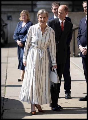 . 21 04 2026. London, United Kingdom. Prince Edward and Sophie, the Duke and Duchess of Edinburgh ,arriving at the British Museum in London to view design recommendations for The Queen Elizabeth Memorial, on the 100th anniversary of the birth of Queen Elizabeth II.  xStephenxLockx xi-Imagesx IIM-26717-0041