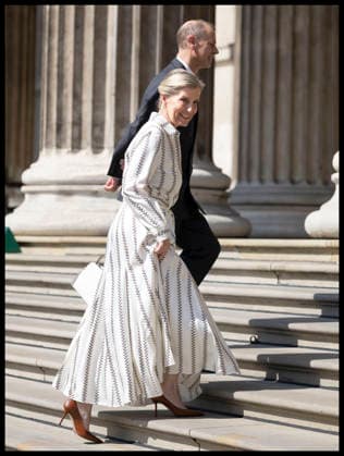 . 21 04 2026. London, United Kingdom. Prince Edward and Sophie, the Duke and Duchess of Edinburgh ,arriving at the British Museum in London to view design recommendations for The Queen Elizabeth Memorial, on the 100th anniversary of the birth of Queen Elizabeth II.  xStephenxLockx xi-Imagesx IIM-26717-0043