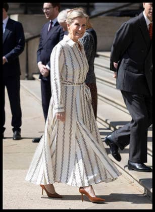 . 21 04 2026. London, United Kingdom. Prince Edward and Sophie, the Duke and Duchess of Edinburgh ,arriving at the British Museum in London to view design recommendations for The Queen Elizabeth Memorial, on the 100th anniversary of the birth of Queen Elizabeth II.  xStephenxLockx xi-Imagesx IIM-26717-0044