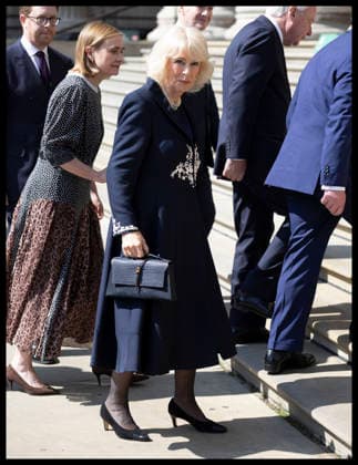 . 21 04 2026. London, United Kingdom. Queen Camilla arriving at the British Museum in London to view design recommendations for The Queen Elizabeth Memorial, on the 100th anniversary of the birth of Queen Elizabeth II.  xStephenxLockx xi-Imagesx IIM-26717-0049