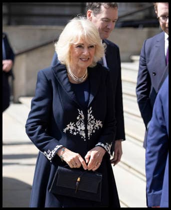. 21 04 2026. London, United Kingdom. Queen Camilla arriving at the British Museum in London to view design recommendations for The Queen Elizabeth Memorial, on the 100th anniversary of the birth of Queen Elizabeth II.  xStephenxLockx xi-Imagesx IIM-26717-0050