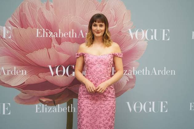 Leighton Meester at photocall for premiere perfum Eternal Aura in Madrid on Tuesday, 21 April 2026 Cordon Press 