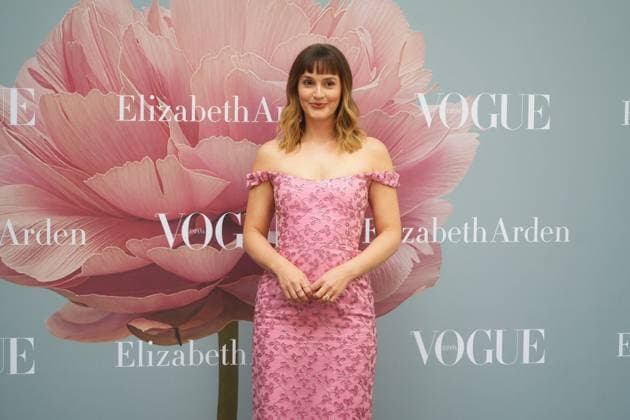 Leighton Meester at photocall for premiere perfum Eternal Aura in Madrid on Tuesday, 21 April 2026 Cordon Press 