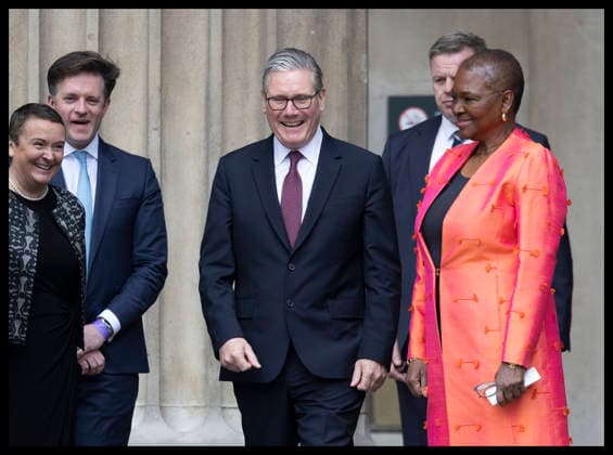 . 21 04 2026. London, United Kingdom. UK Prime Minister Keir Starmer leaving the British Museum in London after viewing design recommendations for The Queen Elizabeth Memorial, on the 100th anniversary of the birth of Queen Elizabeth II.  xStephenxLockx xi-Imagesx IIM-26717-0051