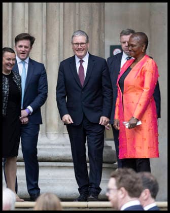 . 21 04 2026. London, United Kingdom. UK Prime Minister Keir Starmer leaving the British Museum in London after viewing design recommendations for The Queen Elizabeth Memorial, on the 100th anniversary of the birth of Queen Elizabeth II.  xStephenxLockx xi-Imagesx IIM-26717-0056