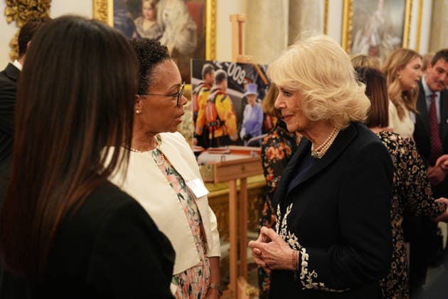 Members of the Royal Family host a reception to celebrate the life and legacy of Queen Elizabeth II The King and Queen, together with Members of the Royal Family, host a reception to celebrate the life and legacy of Queen Elizabeth II, at Buckingham Palace, London, UK, on the 21st April 2026. Picture by Aaron Chown WPA-Pool London Buckingham Palace London United Kingdom  WHA-0816
