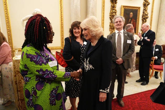 Members of the Royal Family host a reception to celebrate the life and legacy of Queen Elizabeth II The King and Queen, together with Members of the Royal Family, host a reception to celebrate the life and legacy of Queen Elizabeth II, at Buckingham Palace, London, UK, on the 21st April 2026. Picture by Aaron Chown WPA-Pool London Buckingham Palace London United Kingdom  WHA-0816