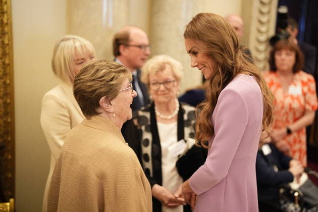 Members of the Royal Family host a reception to celebrate the life and legacy of Queen Elizabeth II The King and Queen, together with Members of the Royal Family, host a reception to celebrate the life and legacy of Queen Elizabeth II, at Buckingham Palace, London, UK, on the 21st April 2026. Picture by Aaron Chown WPA-Pool London Buckingham Palace London United Kingdom  WHA-0816