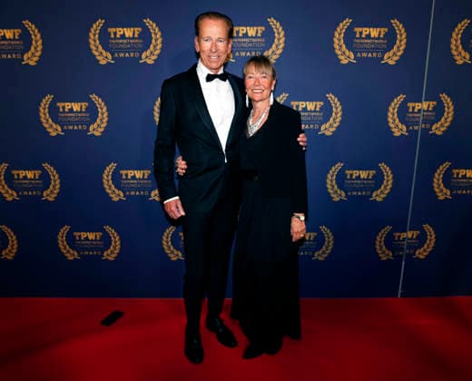 GÖTEBORG, SWEDEN 20260421 Per and Marit Jacobsson arrive at The Perfect World Foundation Award gala at the Stock Exchange in Gothenburg GÖTEBORG SWEDEN x9200x  Copyright: xBjörnxLarssonxRosvall TTx THE PERFECT WORLD FOUNDATION AWARD 2026 NjjKd3uE_sc