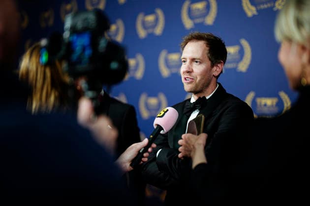 GOTHENBURG, SWEDEN 20260421 Sebastian Vettel is greeted by reporters as he arrives at The Perfect World Foundation Award gala at the Gothenburg Stock Exchange GOTHENBURG, SWEDEN x9200x  Copyright: xBjörnxLarssonxRosvall TTx THE PERFECT WORLD FOUNDATION AWARD 2026 pPW2lFxVjE4