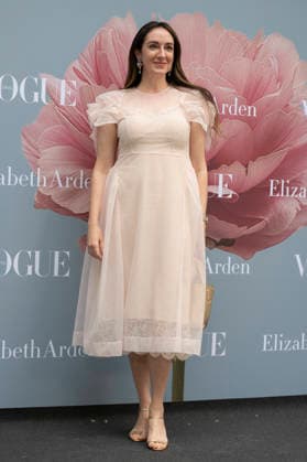 Vogue And Elizabeth Arden Present The New Fragrance Eternal Aura in Madrid, Spain - 21 Apr 2026 Amber Garrison attends the launch of the new perfume Eternal Aura at the Santo Mauro Hotel. Madrid Spain Copyright: xAtilanoxGarciax xSOPAxImagesx photos13981