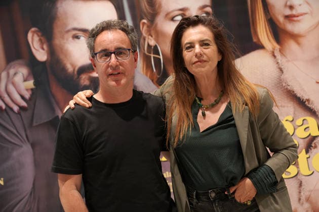 Film director Gorka Minguez and Lola Bladrich at the Photocall of the film, ¿Como hemos llegado a esto? . April 21, 2026 in Madrid, Spain.( ALTERPHOTOS S.Villarroel) (20260421239)