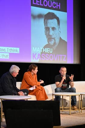 Claude Lelouch and Mathieu Kassovitz during one of the Pro Talks at the 2nd edition of the WAIFF World A I Film Festival in Cannes, on April 21, 2026, a unique event dedicated to the interaction between new technologies and cinematographic and audiovisual creation The World AI Film Festival WAiFF relies on a team of visionary leaders and pioneering organizations, united by a common mission to unleash the creative potential of artificial intelligence in the service of cinema, while respecting the ethics and rights of creators Marco Landi, former Chairman of Apple and a leading figure in the field of artificial intelligence, is the festivals founder and main supporter. He is followed by the Alpes Maritimes department, headed by Charles Ange  Copyright: xBrunoxBebertx xBestimagexBrunoxBebertx xBestimagex