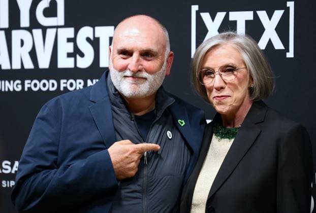 2026 City Harvest Gala - NYC Jilly Stephens, CEO City Harvest and José Andrés attend the 2026 City Harvest Gala at the Cipriani restaurant in New York, NY on April 21, 2026. Photo by Charles Guerin ABACAPRESS.COM New York City NY United States  Copyright: xGuerinxCharles ABACAx