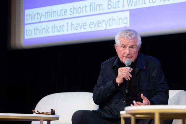 2nd World AI Film Festival - Conference - Cannes Claude Lelouch and Mathieu Kassovitz give a conference during the 2nd World AI Film Festival (WAIFF) at the Miramar theatre. France on April 21, 2026. Photo by Shootpix ABACAPRESS.COM Cannes France  Copyright: xShootpix ABACAx
