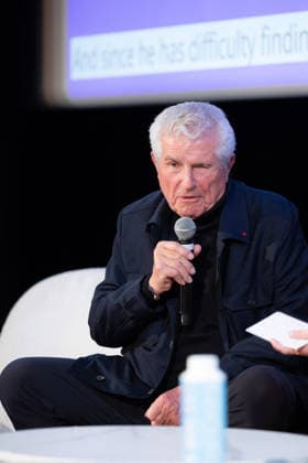 2nd World AI Film Festival - Conference - Cannes Claude Lelouch and Mathieu Kassovitz give a conference during the 2nd World AI Film Festival (WAIFF) at the Miramar theatre. France on April 21, 2026. Photo by Shootpix ABACAPRESS.COM Cannes France  Copyright: xShootpix ABACAx