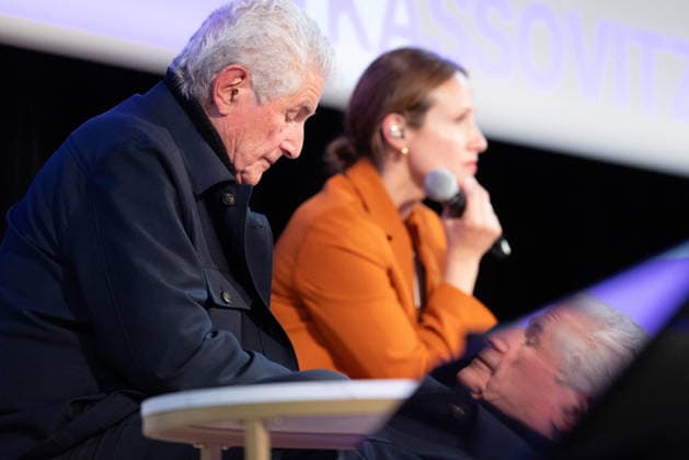 2nd World AI Film Festival - Conference - Cannes Claude Lelouch and Mathieu Kassovitz give a conference during the 2nd World AI Film Festival (WAIFF) at the Miramar theatre. France on April 21, 2026. Photo by Shootpix ABACAPRESS.COM Cannes France  Copyright: xShootpix ABACAx