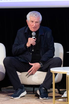 2nd World AI Film Festival - Conference - Cannes Claude Lelouch and Mathieu Kassovitz give a conference during the 2nd World AI Film Festival (WAIFF) at the Miramar theatre. France on April 21, 2026. Photo by Shootpix ABACAPRESS.COM Cannes France  Copyright: xShootpix ABACAx
