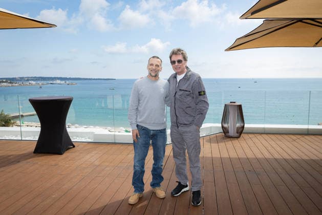 2nd World AI Film Festival - Photocall - Cannes Mathieu Kassovitz and Jean-Michel Jarre attend the photocall of the 2nd World AI Film Festival (WAIFF) at the Marriott hotel in Cannes. France on April 21, 2026. Photo by Shootpix ABACAPRESS.COM Cannes France  Copyright: xShootpix ABACAx