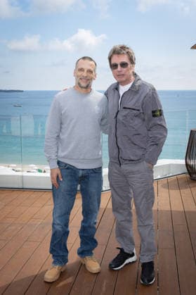 2nd World AI Film Festival - Photocall - Cannes Mathieu Kassovitz and Jean-Michel Jarre attend the photocall of the 2nd World AI Film Festival (WAIFF) at the Marriott hotel in Cannes. France on April 21, 2026. Photo by Shootpix ABACAPRESS.COM Cannes France  Copyright: xShootpix ABACAx