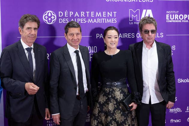 2nd World AI Film Festival Opening ceremony photocall - Cannes David Lisnard, mayor of Cannes, Jean-Michel Jarre, Gong Li, Charles-Ange Ginesy attend the 2nd World AI Film Festival (WAIFF) opening ceremony photocall at the Palais des Festivals in Cannes, France on April 21, 2026. Photo by Shootpix ABACAPRESS.COM Cannes France  Copyright: xShootpix ABACAx