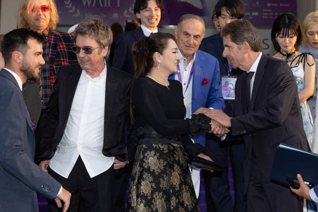 2nd World AI Film Festival Opening ceremony photocall - Cannes David Lisnard, mayor of Cannes, Jean-Michel Jarre, Gong Li, Charles-Ange Ginesy attend the 2nd World AI Film Festival (WAIFF) opening ceremony photocall at the Palais des Festivals in Cannes, France on April 21, 2026. Photo by Shootpix ABACAPRESS.COM Cannes France  Copyright: xShootpix ABACAx
