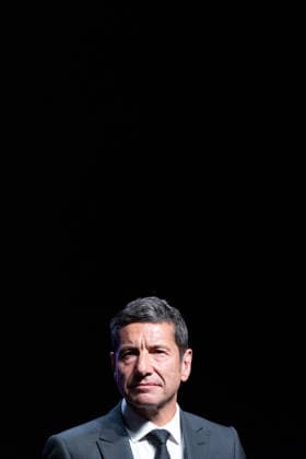 2nd World AI Film Festival Opening Ceremony - Cannes David Lisnard during the 2nd World AI Film Festival (WAIFF) opening ceremony at the Palais des Festivals in Cannes. France on April 21, 2026. Photo by Shootpix ABACAPRESS.COM Cannes France  Copyright: xShootpix ABACAx