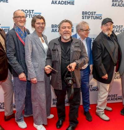 ABB 4VONHIER Peter Lohmeyer actor , Betina Bötinger Boettinger presenter , , Armin Rohde actor , Joachim Krol actor , Dietmar Bär Baer actor on the red carpet at the WDR TV film premiere Vier von Hier at the Lichtburg, cinema premiere in Essen on 21 94 2026